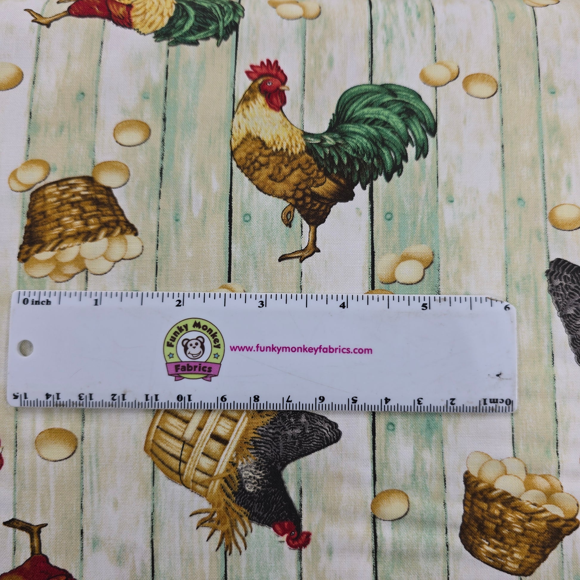 Chickens and Eggs - Chicken Shack - Henry Glass Cotton