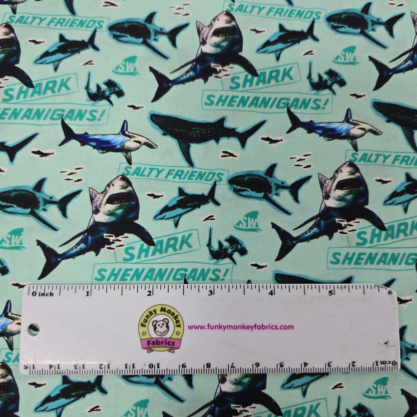 CLEARANCE Shark Shenanigans - Camelot Cotton
