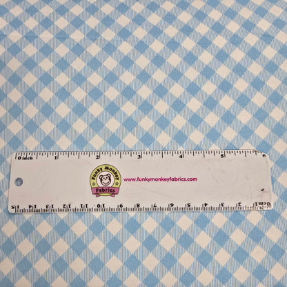 Gingham Plaid Blue - Benartex Cotton