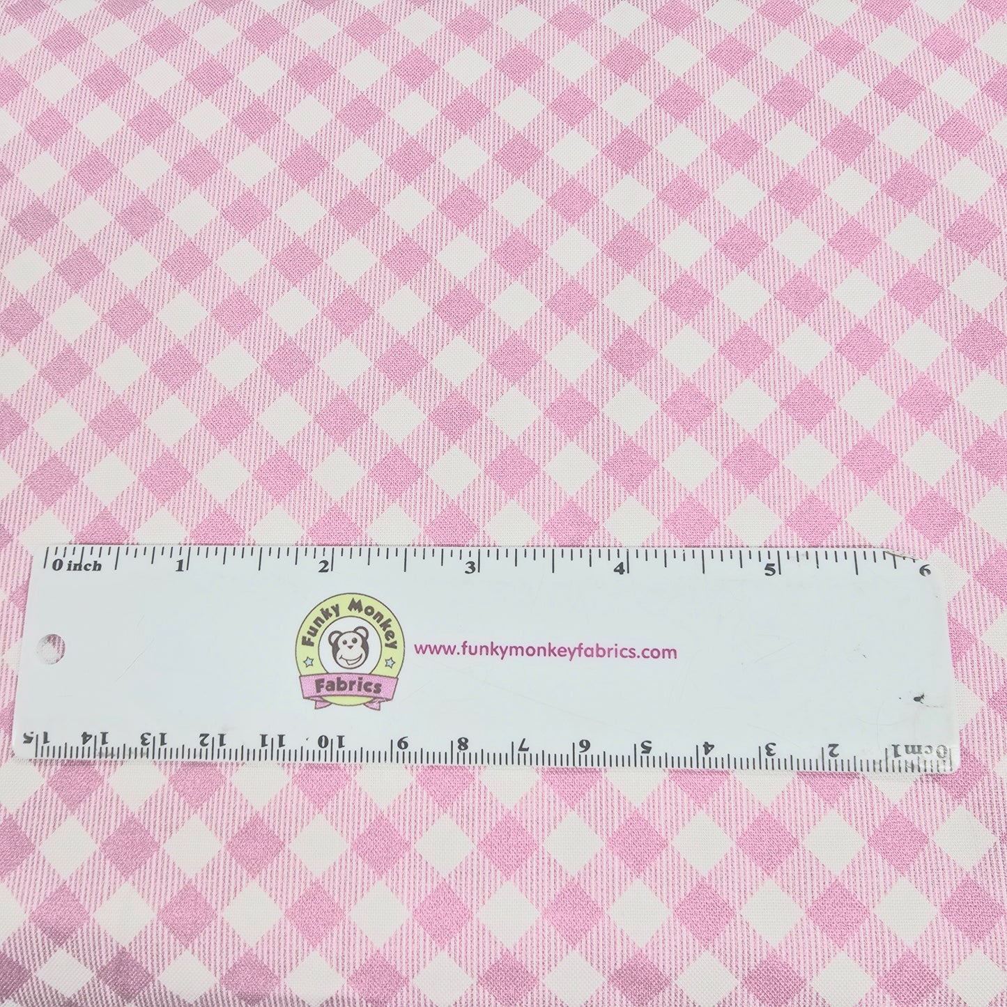 Gingham Plaid Pink - Benartex Cotton