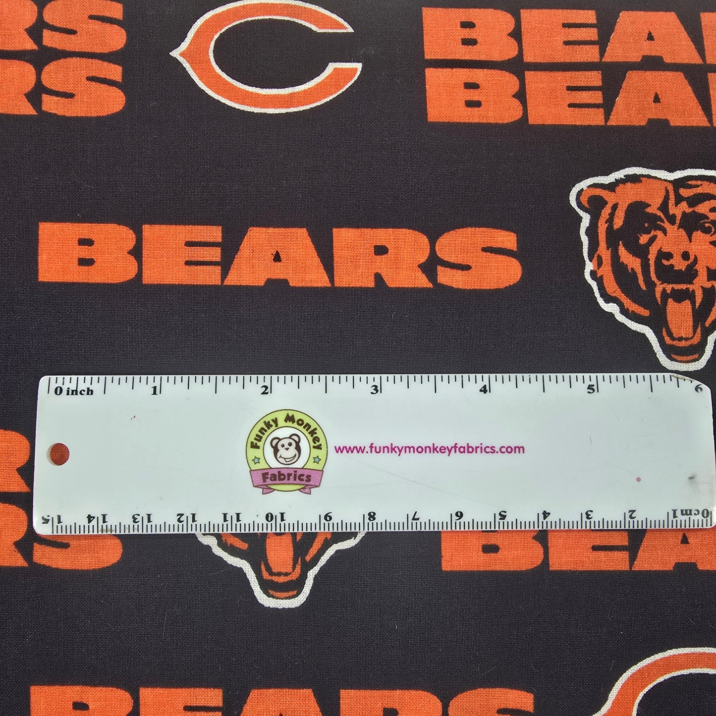 NFL Chicago Bears on Navy - Fabric Traditions Cotton