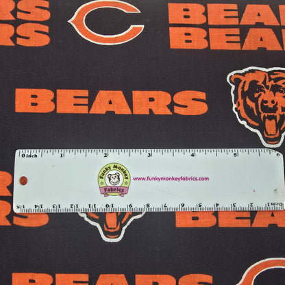 NFL Chicago Bears on Navy - Fabric Traditions Cotton