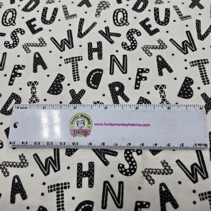 Black Letters - 3 Wishes Flannel