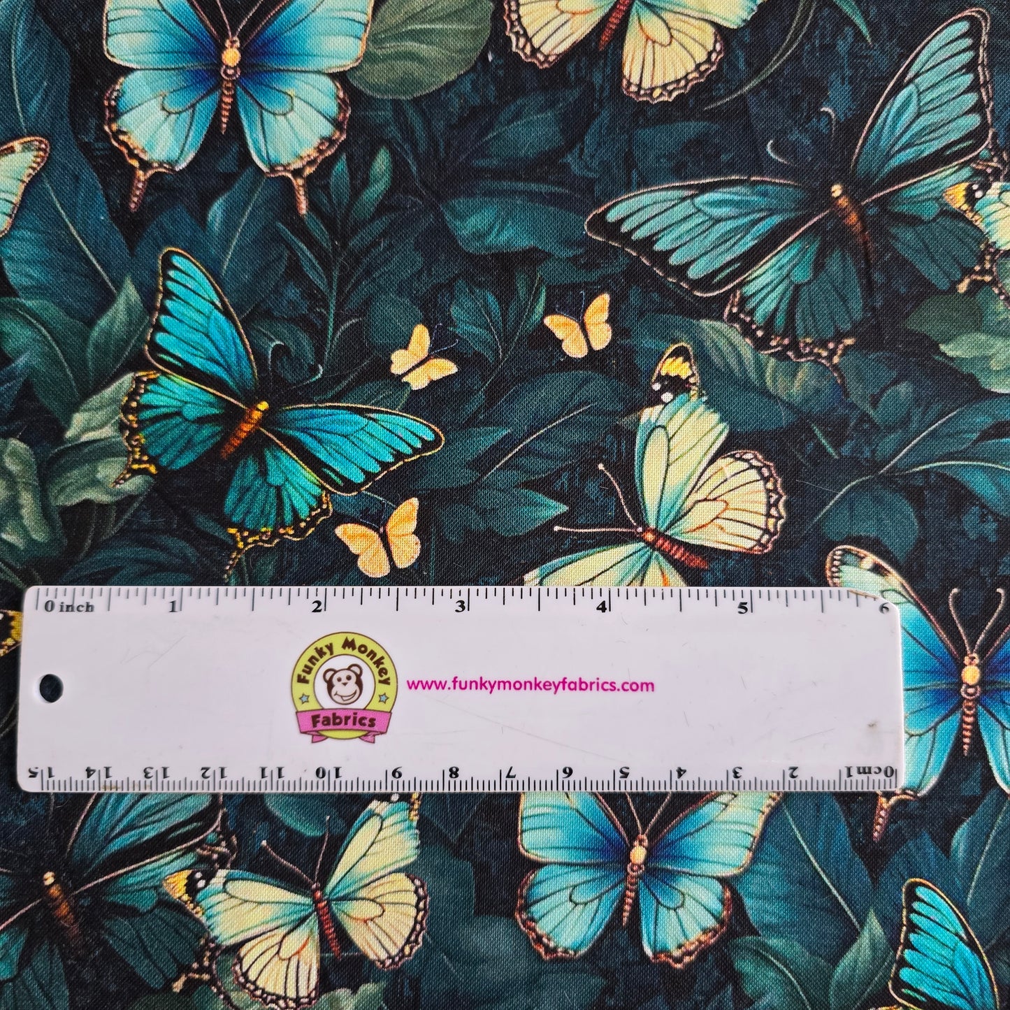 Forest Whisper Midnight Butterflies - Timeless Treasures Cotton
