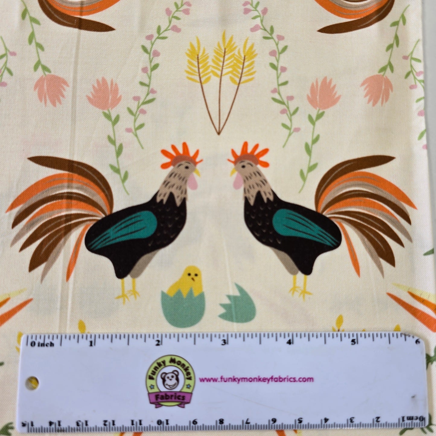 Something to Crow About - Chicken Scratch - Phoebe Fabrics