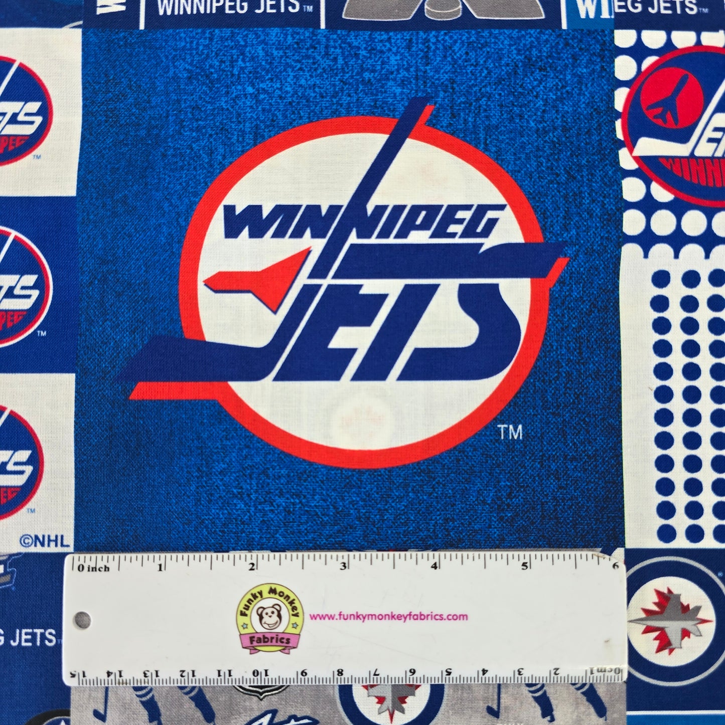 NHL Winnipeg Jets Cheater Quilt - Sykel Enterprises Cotton
