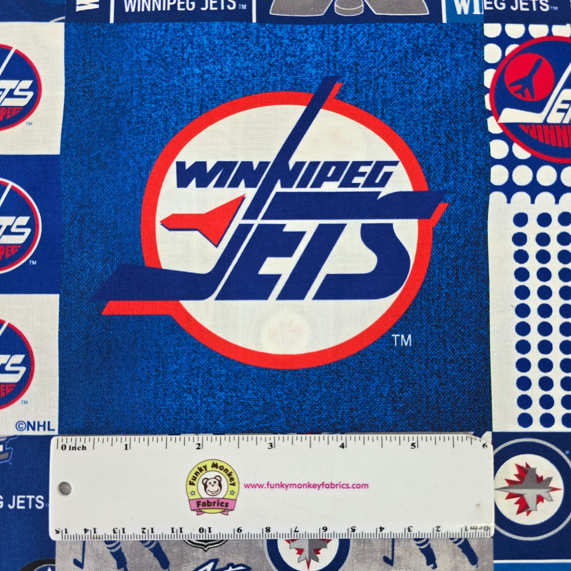 NHL Winnipeg Jets Cheater Quilt - Sykel Enterprises Cotton