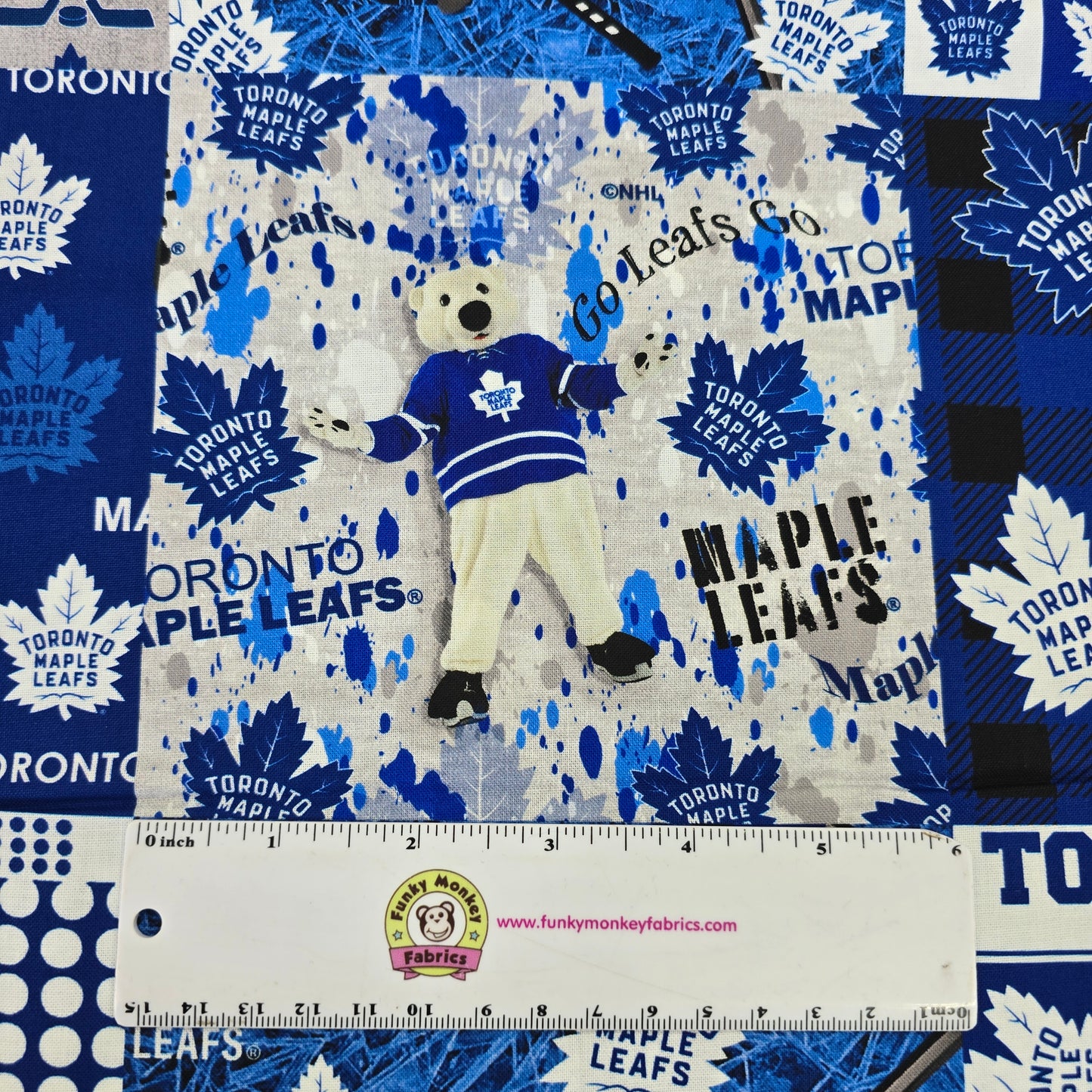 NHL Toronto Maple Leafs Cheater Quilt - Sykel Enterprises Cotton