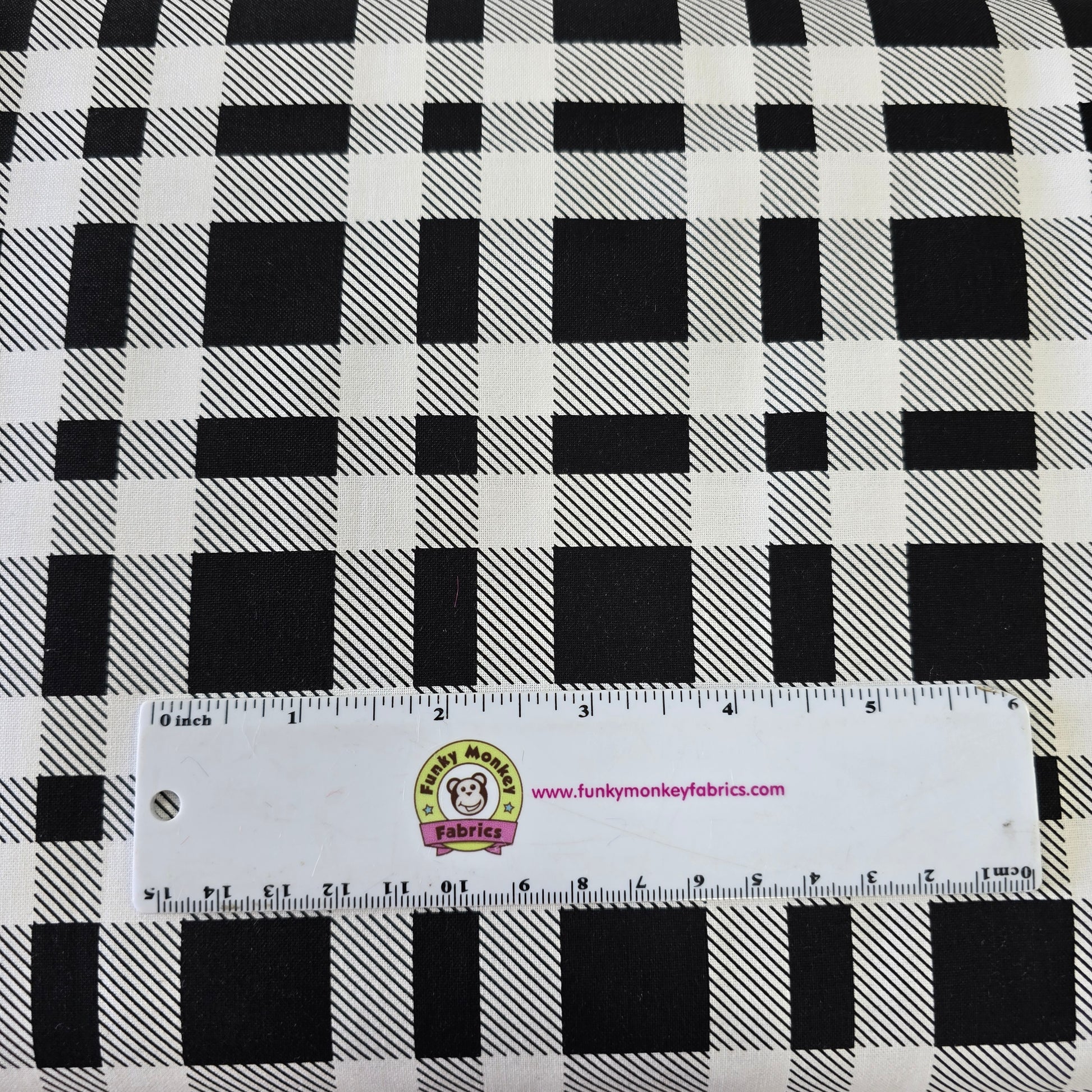 Black Buffalo Check - Blank Cotton