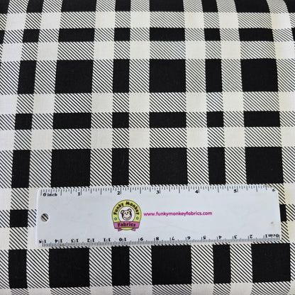 Black Buffalo Check - Blank Cotton