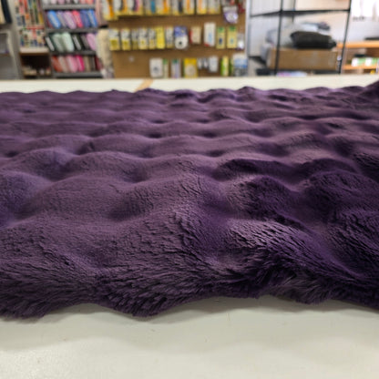 Purple Velvet Powderpuff - Shannon Fabrics Cuddle Minky