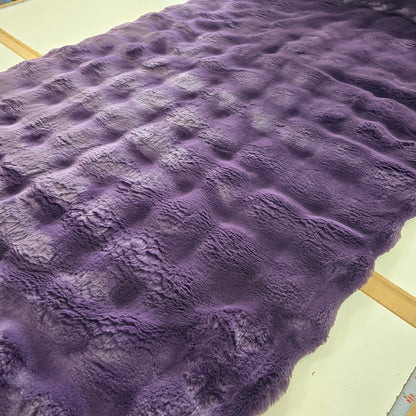 Purple Velvet Powderpuff - Shannon Fabrics Cuddle Minky