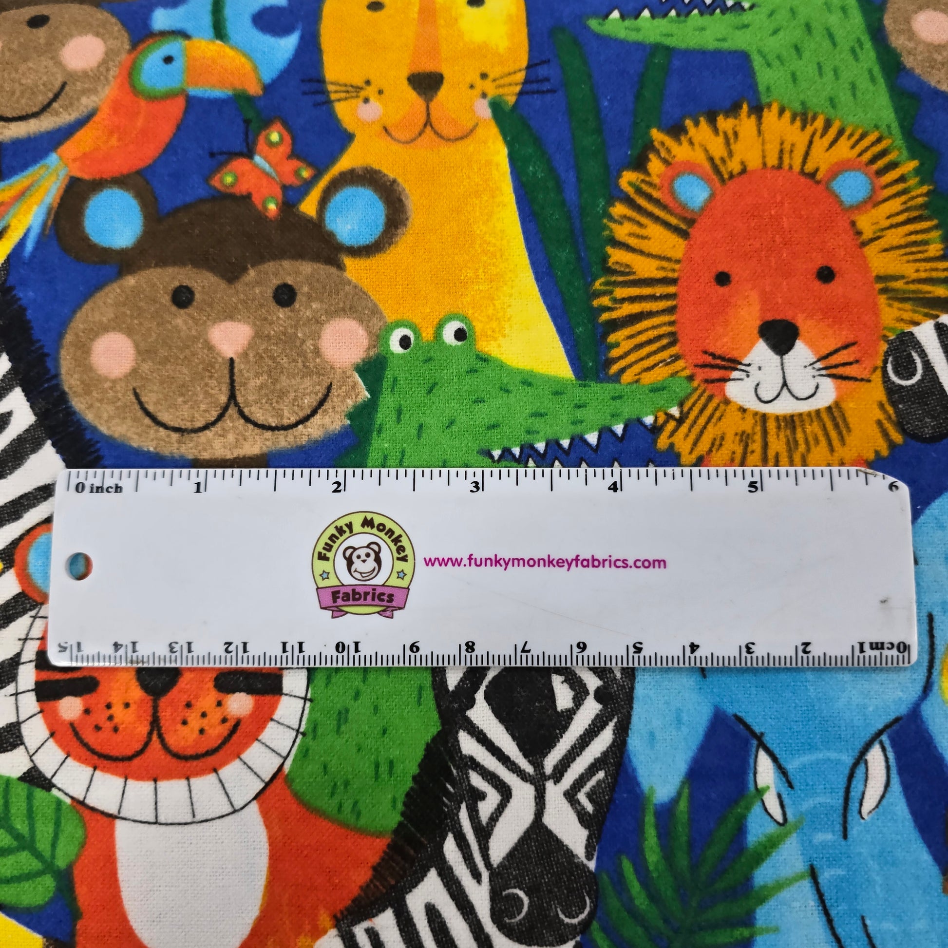 Blue Jungle Animals - AE Nathan Flannel