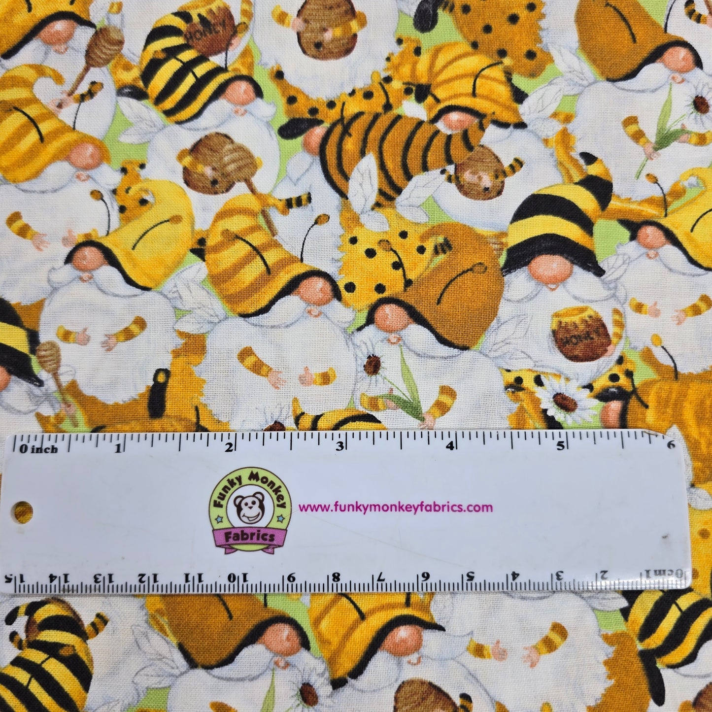 Buzzin' with my Gnomies - Wilmington Prints Cotton