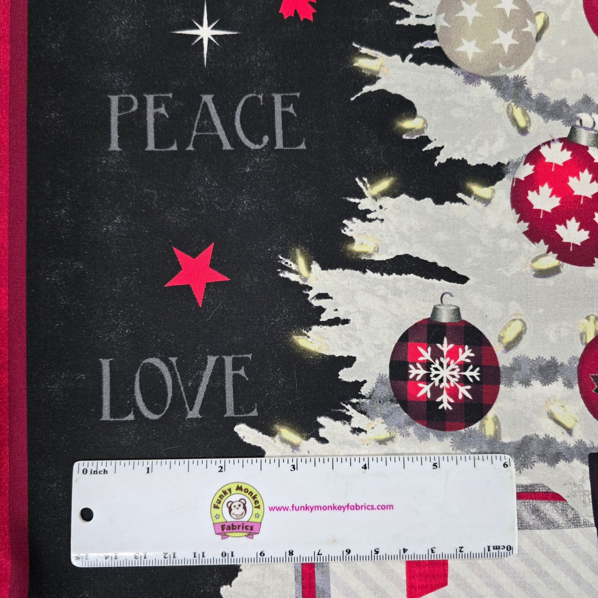 Canadian Christmas Tree Panel - Windham Fabrics Cotton