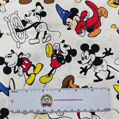 Mickey Mouse Through the Ages - Springs Creative Cotton