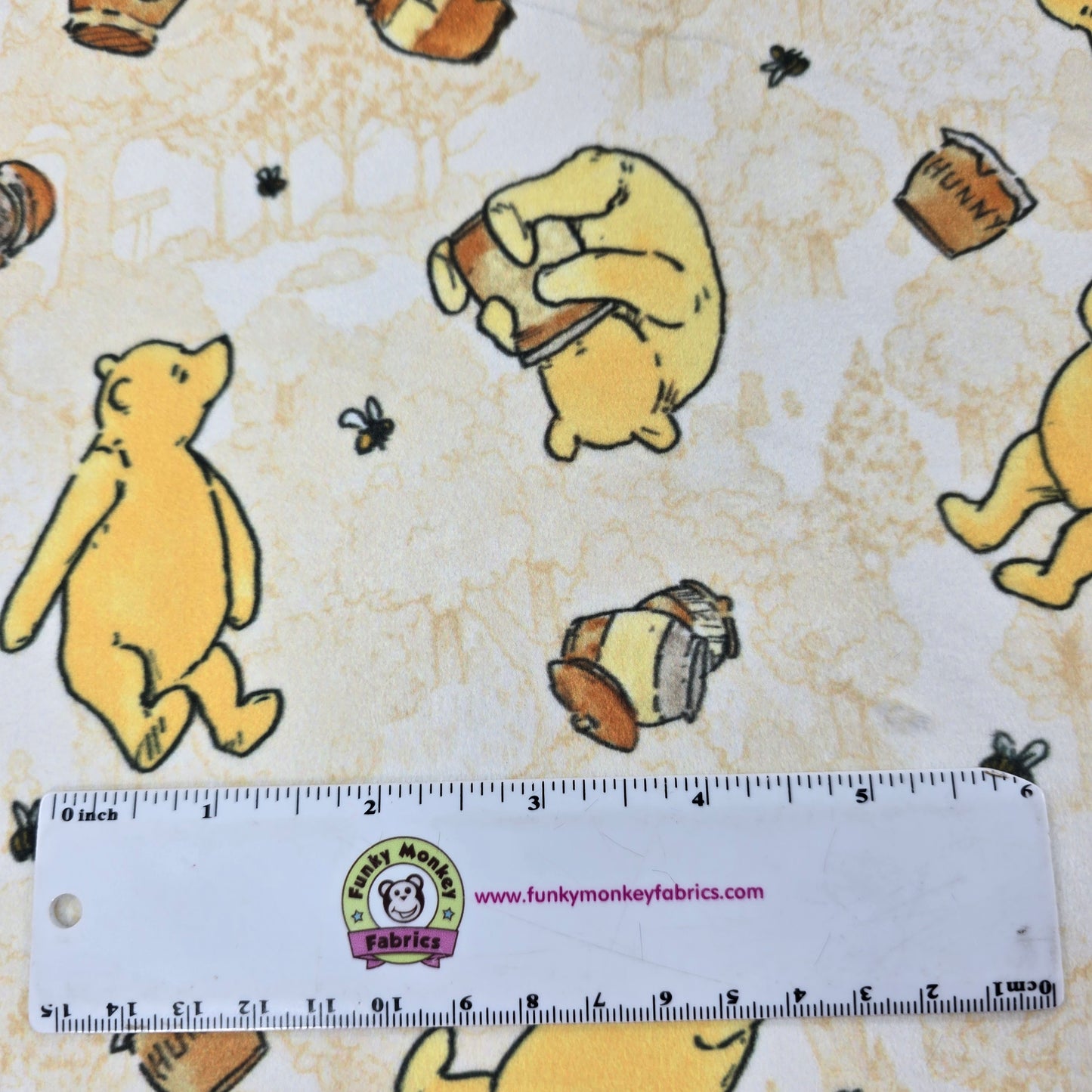 Yellow Winnie The Pooh Bears - Studio E Minky
