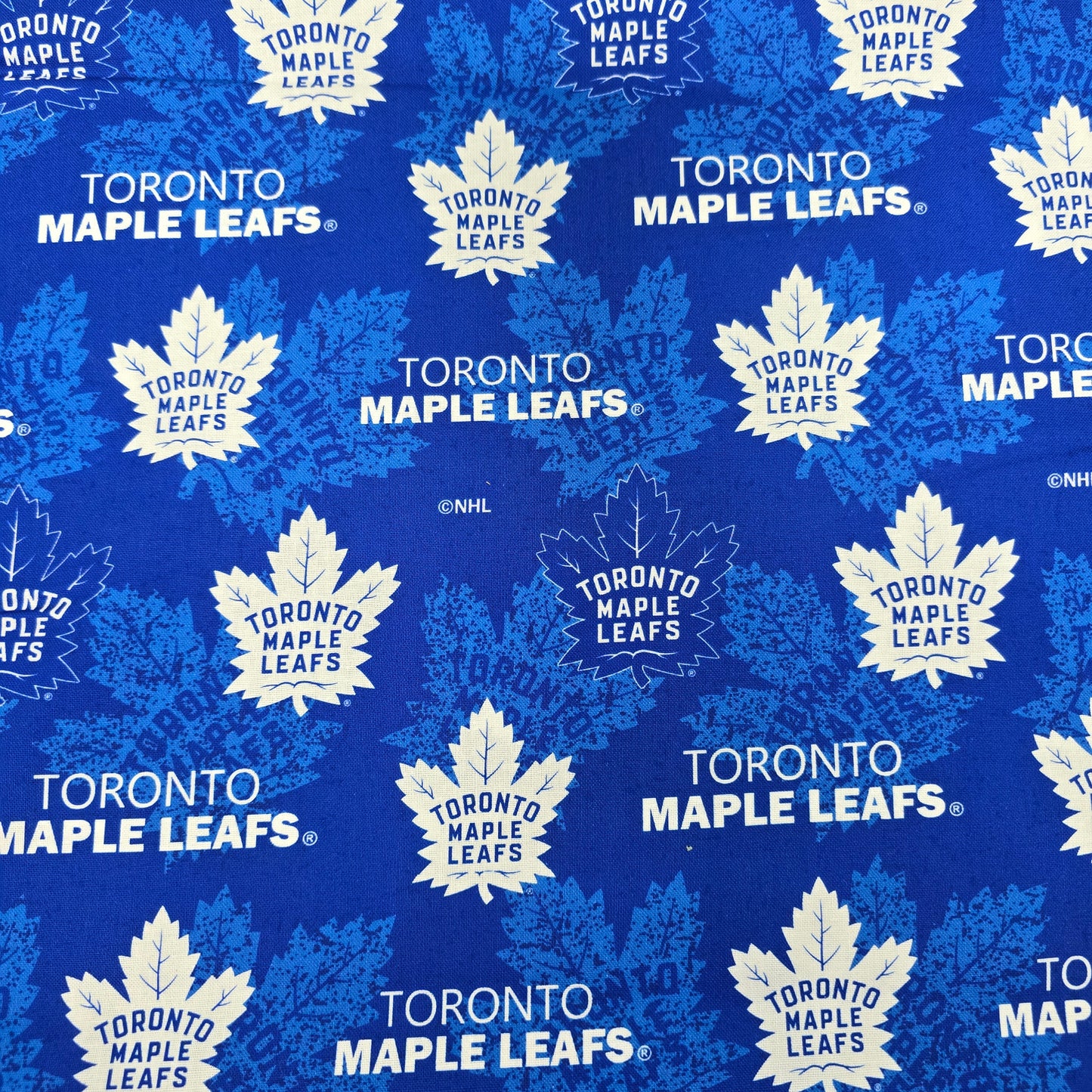 NHL Tone on Tone Toronto Maple Leafs - Sykel Enterprises Cotton