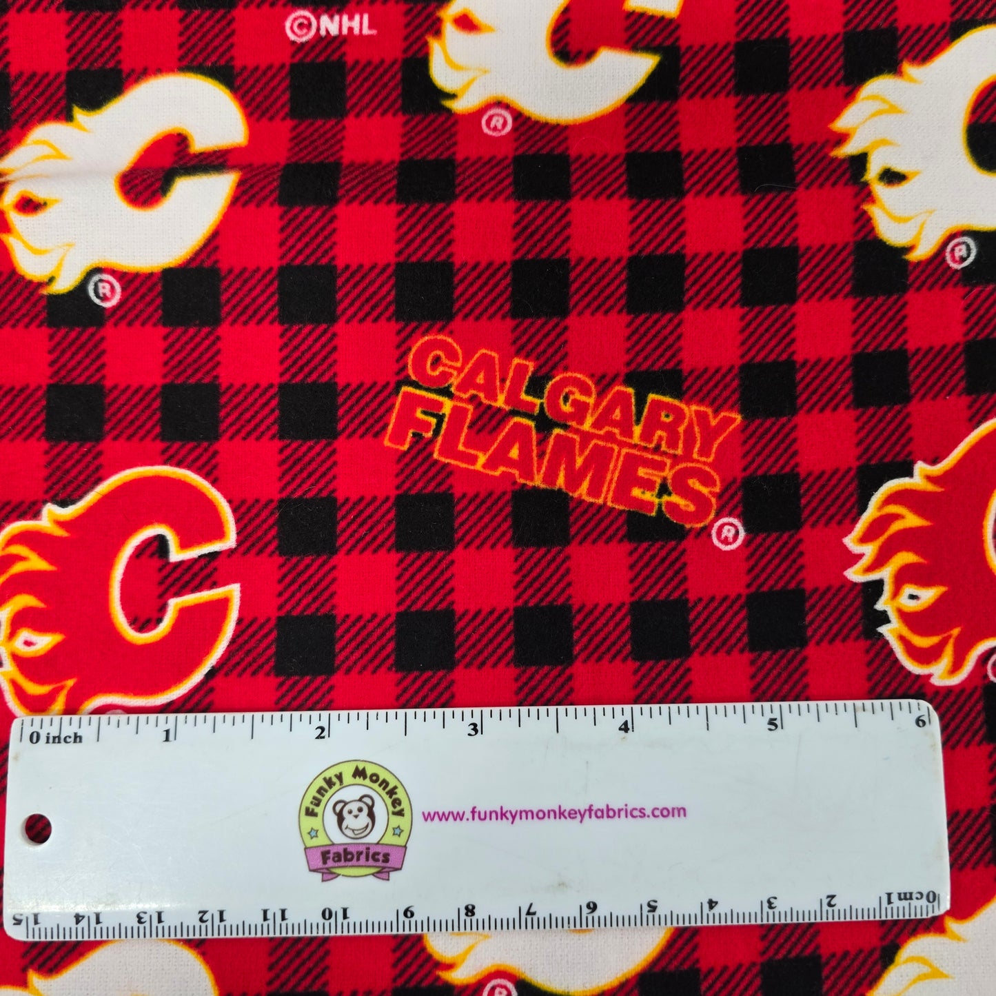 NHL Plaid Calgary Flames Flannel