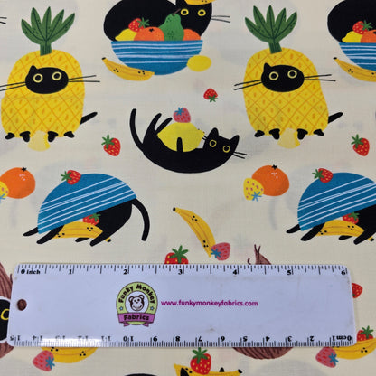 Cats in the Furruit Bowl - Furruit Cocktail - Dear Stella Cotton