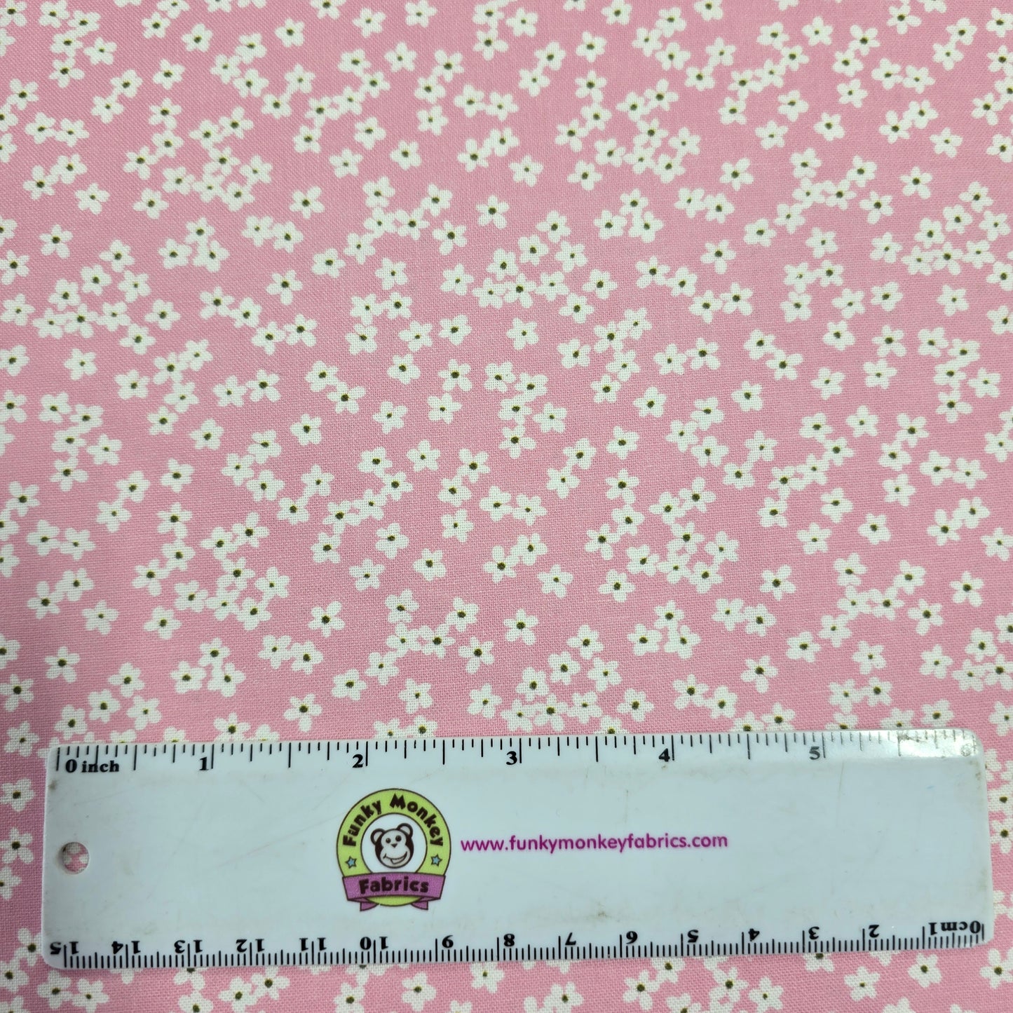 Light Pink Floral Clusters - Camelot Cotton