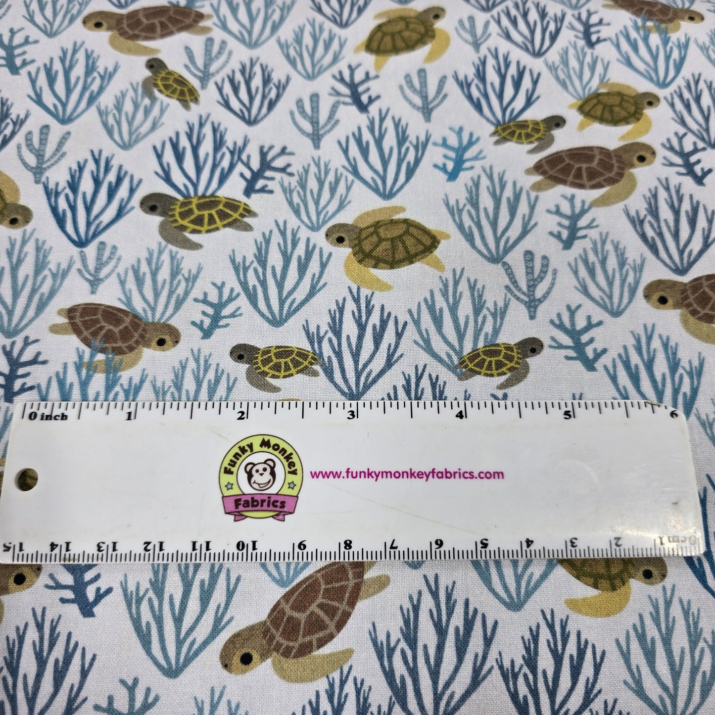 Aqua Turtely Cool - Beyond the Sea - Dear Stella Cotton