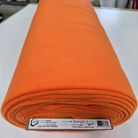 Orange Anti-Pill - Camelot Fleece