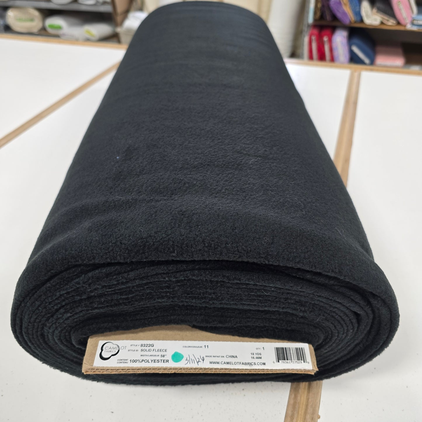 Black Anti-Pill - Camelot Fleece