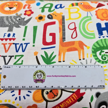 Animals & Alphabet - AE Nathan Flannel