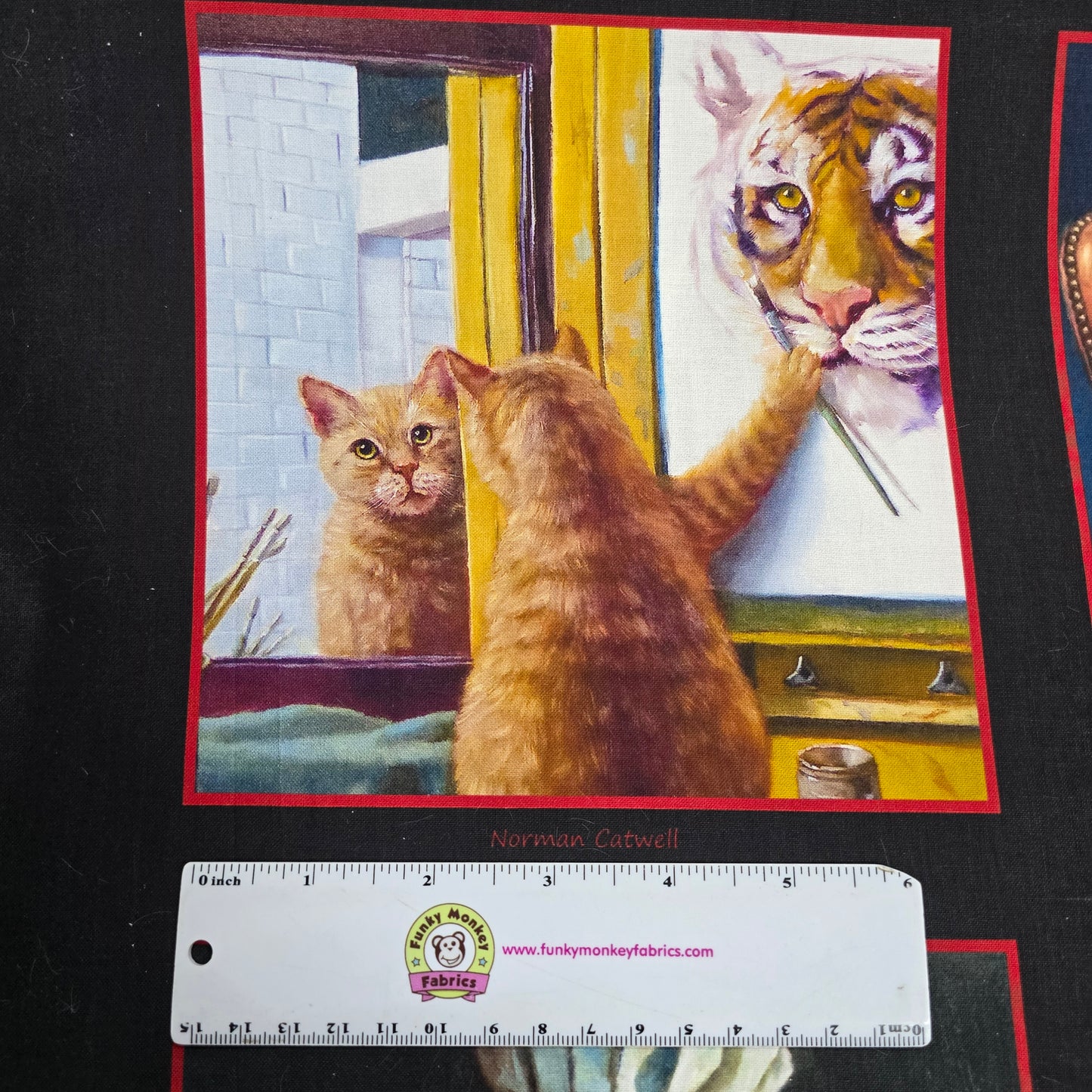 Cat's Meow Block Panel - Elizabeth Studios Cotton