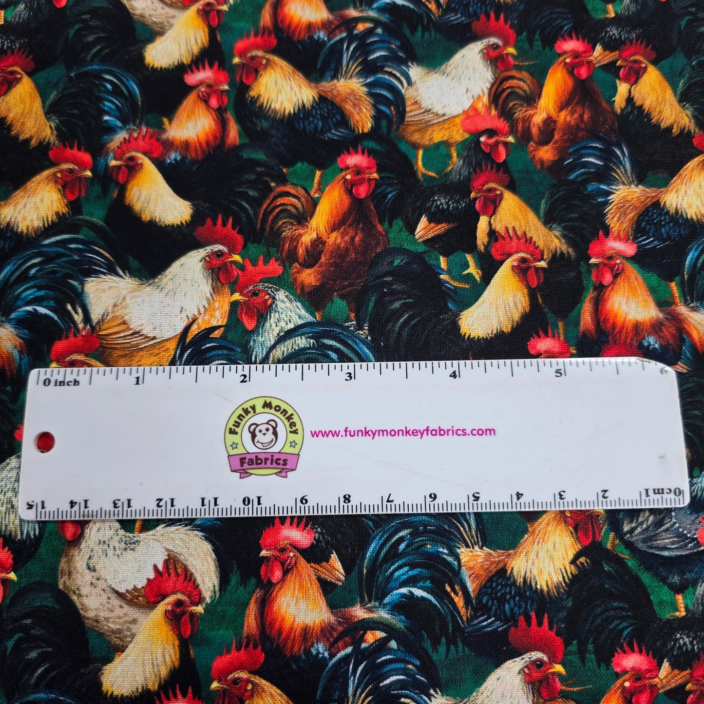 Multi Debonair Roosters - Windham Fabrics Cotton