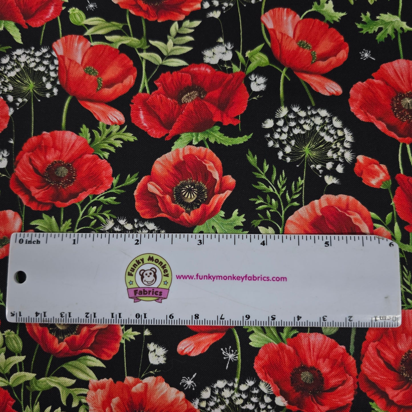 Poppy Passion - Timeless Treasures Cotton