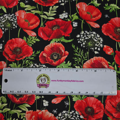 Poppy Passion - Timeless Treasures Cotton