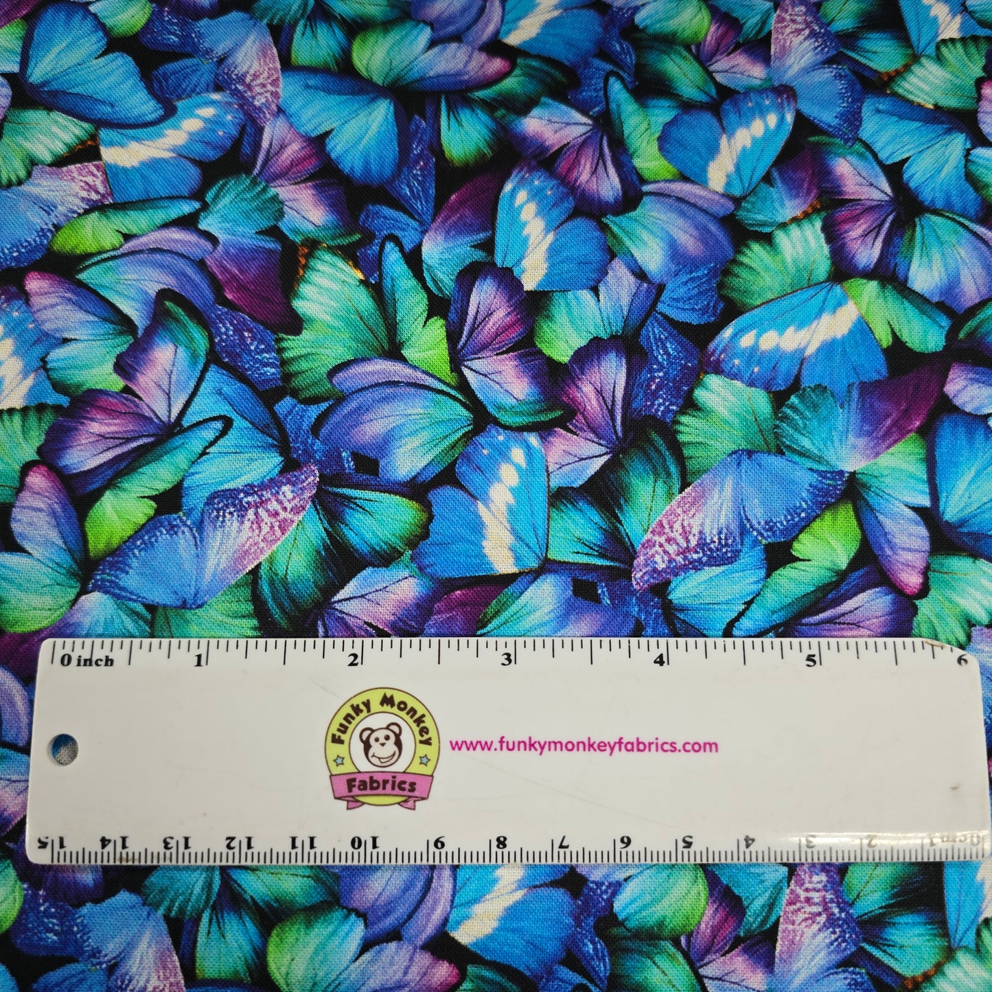 Black Packed Butterflies - Timeless Treasures Cotton
