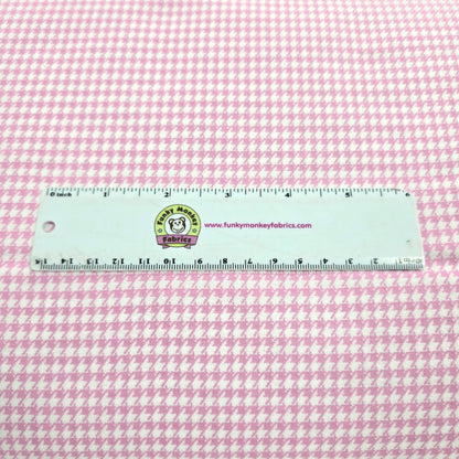 Baby Pink Houndstooth - AE Nathan Flannel