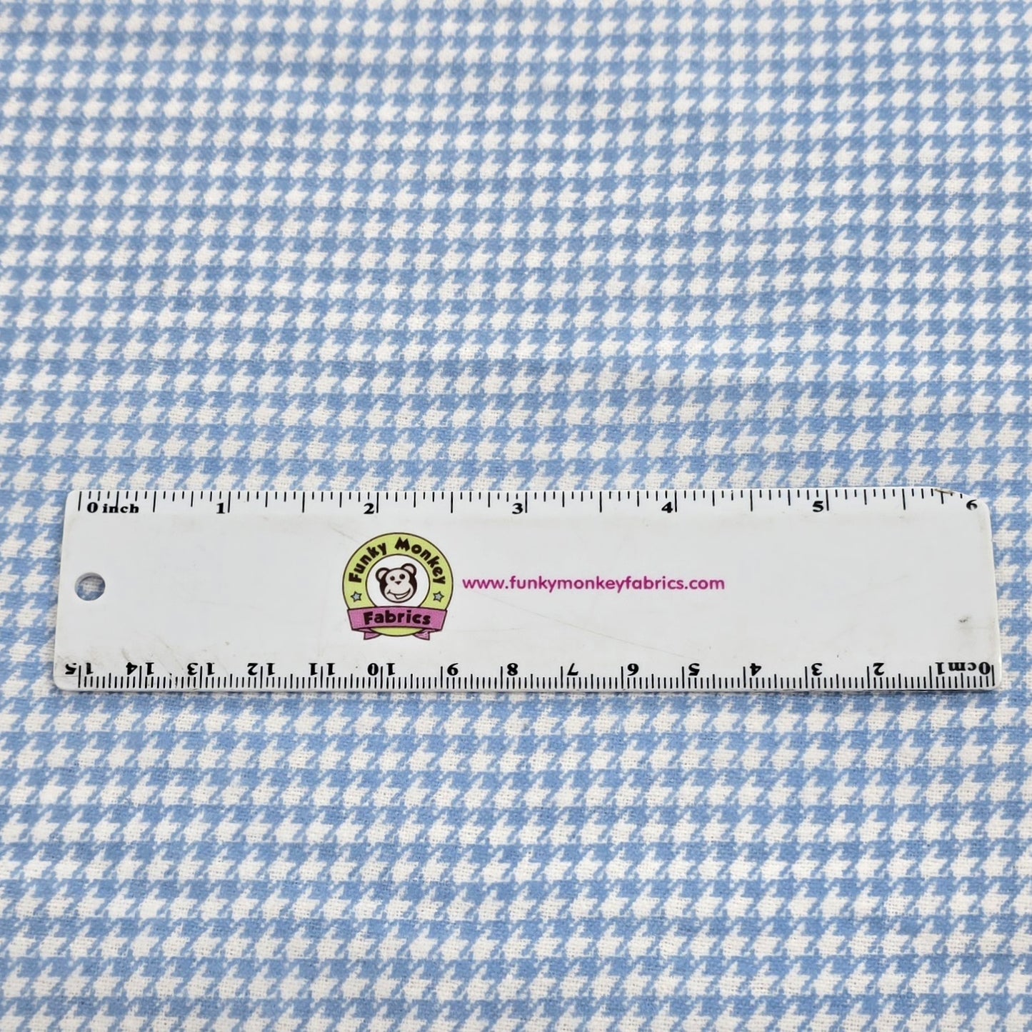 Baby Blue Houndstooth - AE Nathan Flannel