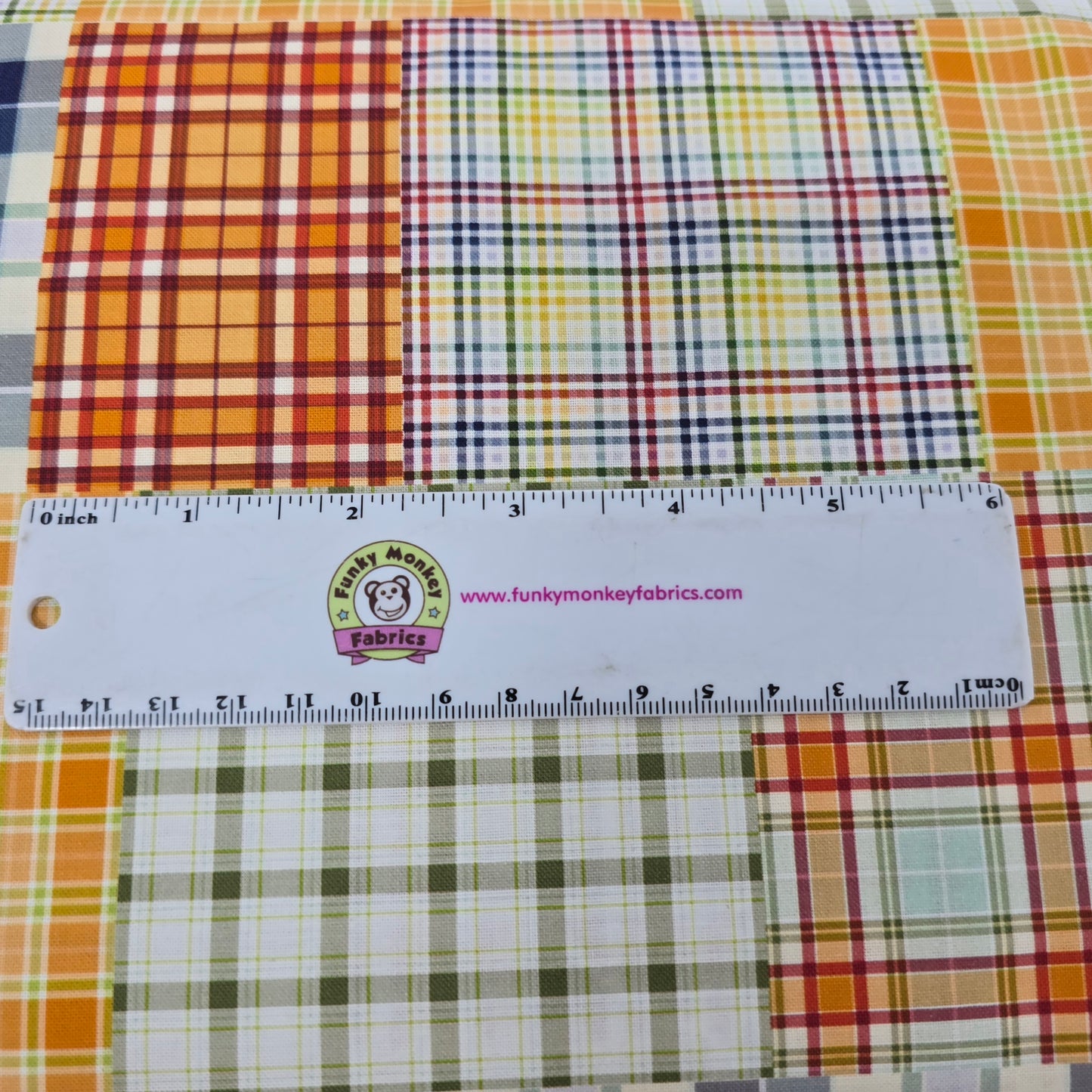 Patchwork Plaid - Pumpkin Patch Keeper - Camelot Cotton