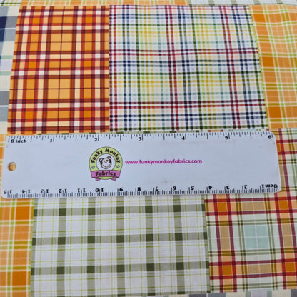 Patchwork Plaid - Pumpkin Patch Keeper - Camelot Cotton