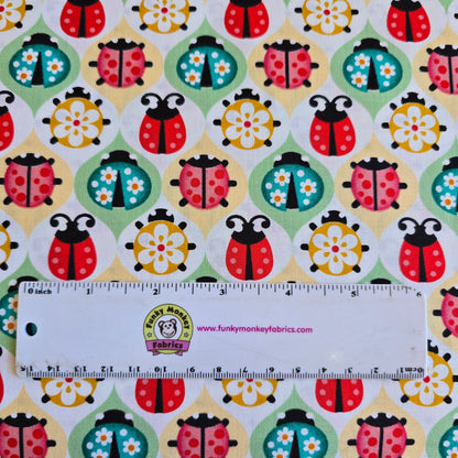 Ladybug Diamonds - David Textiles Cotton