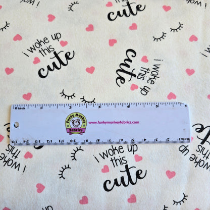 Woke Up This Cute - Springs Creative Flannel