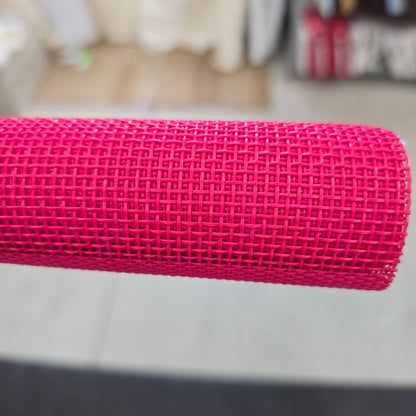 Fuchsia Vinyl Bag Mesh Roll