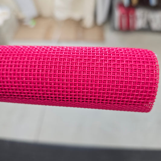 Fuchsia Vinyl Bag Mesh Roll