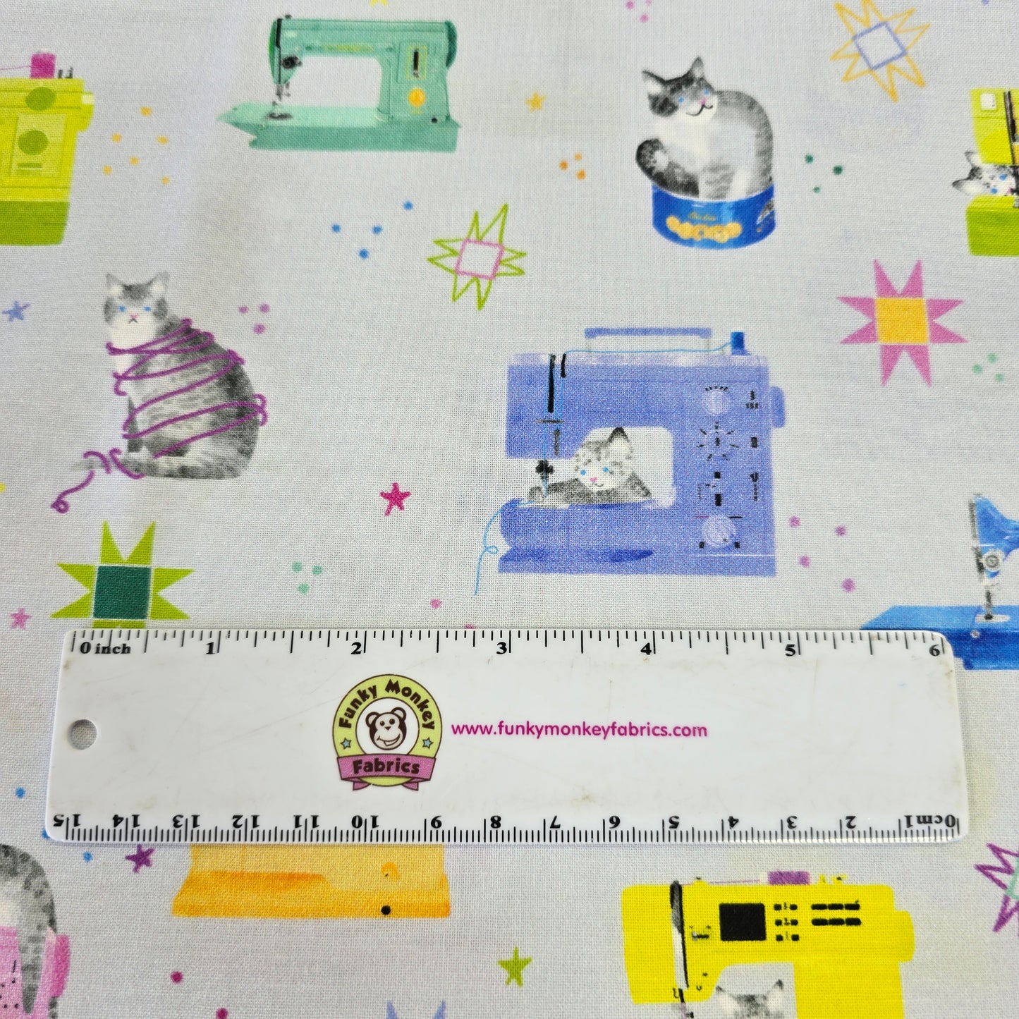 Helpurrs on Stone Grey - Quilty Helpurrs - Dear Stella Cotton