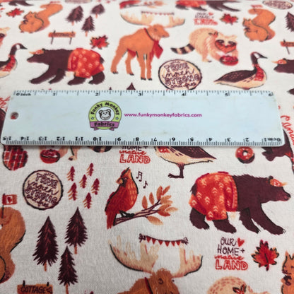 Canadian Animals - Camelot Flannel