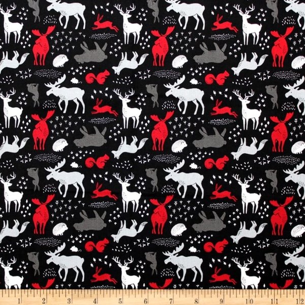 Forest Animals - North of Ordinary - Camelot Cotton