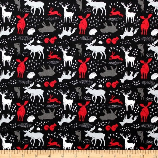 Forest Animals - North of Ordinary - Camelot Cotton