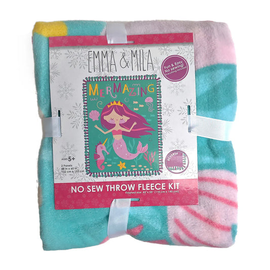 Mermazing No Sew Fleece Throw Kit (21190509NSTWM