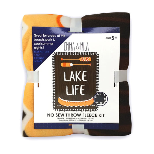 Lake Life No Sew Fleece Throw Kit (21190587NSTWM-01)