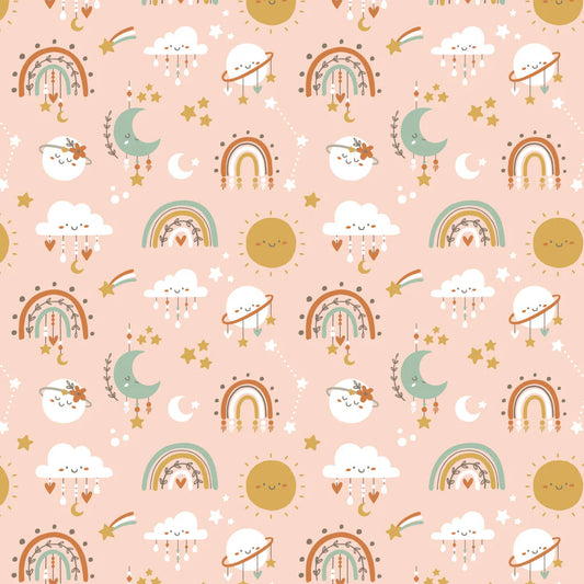 CLEARANCE Boho Galaxy Blush - Camelot Flannel