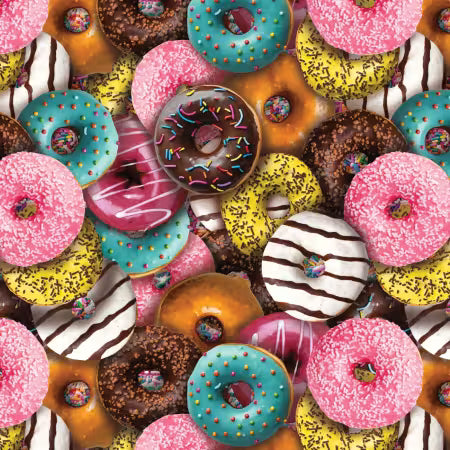 Multi Donut Time - Camelot Cotton